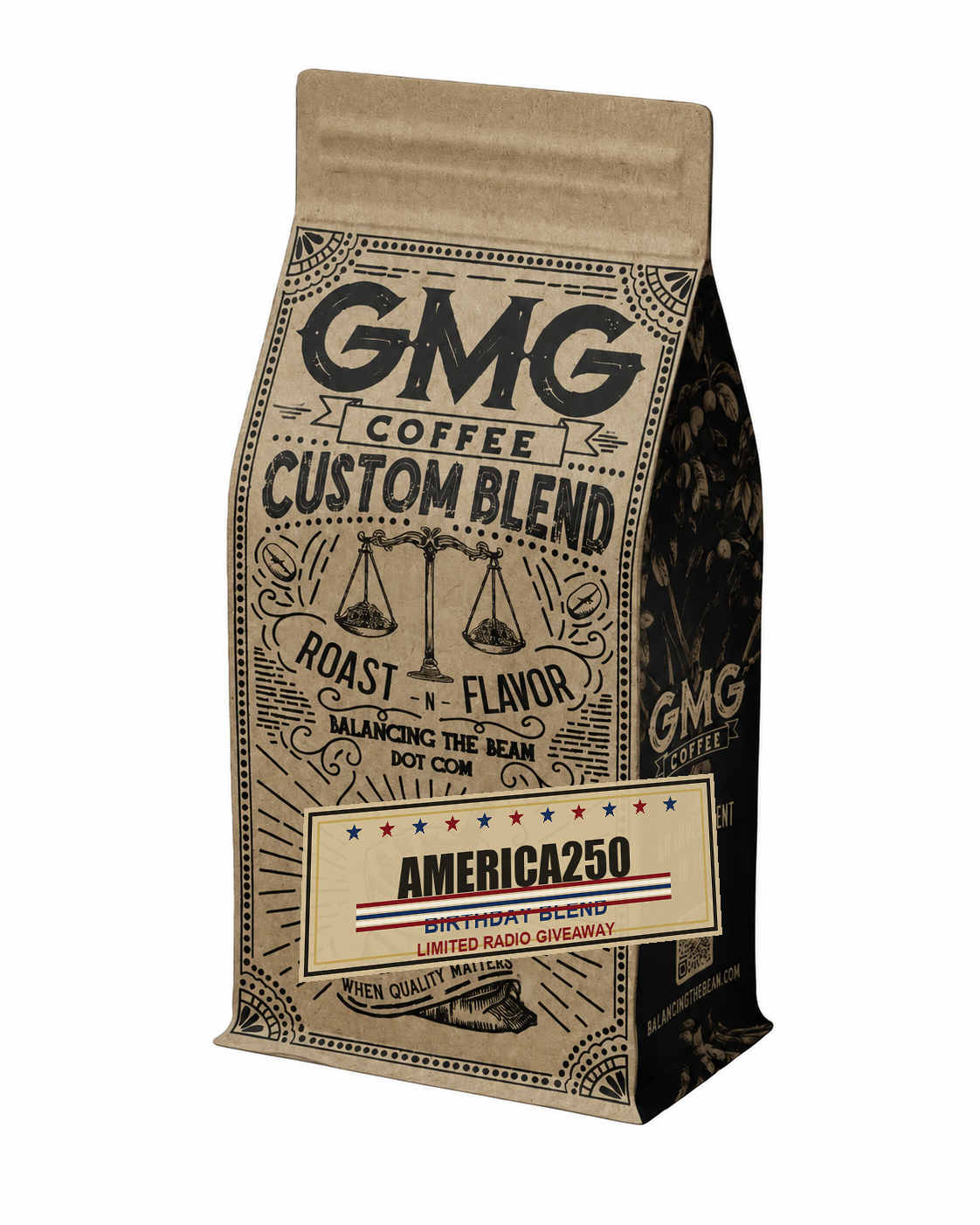 GMG Coffee America250 Blend giveaway bag