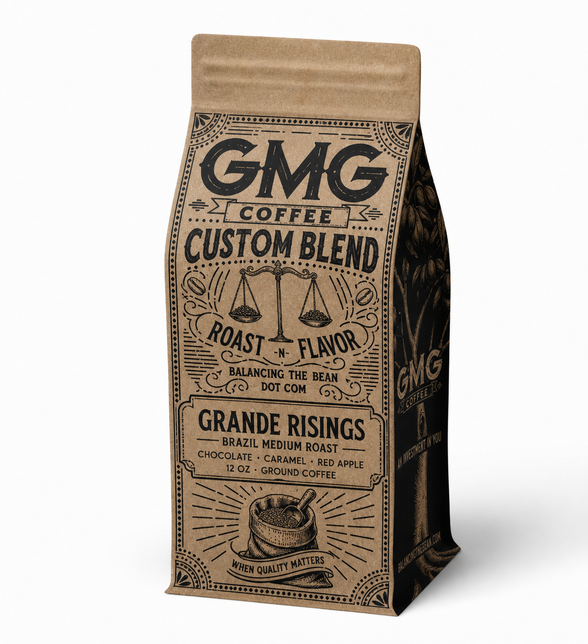 Grande Risings Brazil Medium Roast GMG Coffee bag